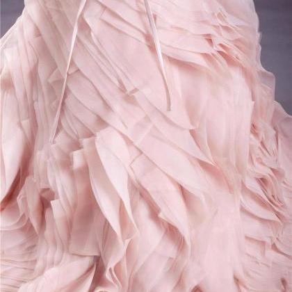 High Quality Real Blush Pink Wedding Dresses 2016..